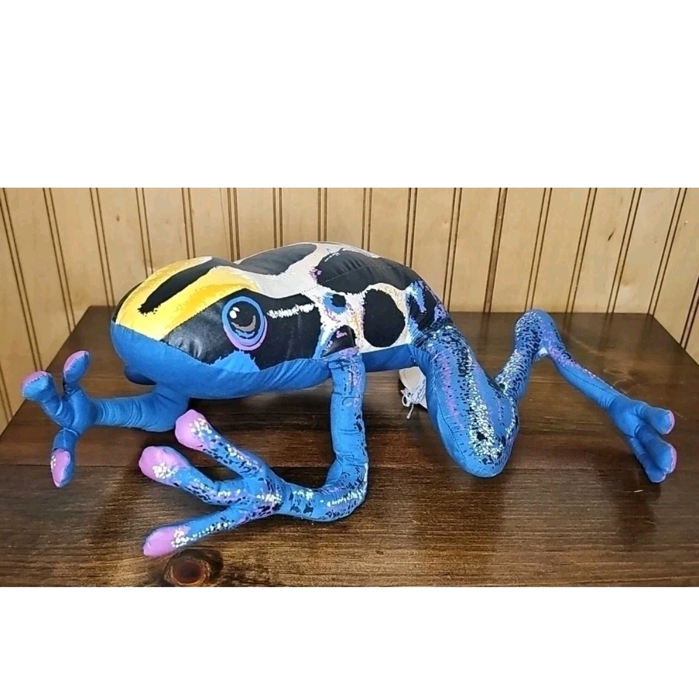 Colorful Stuffed Frog Toy